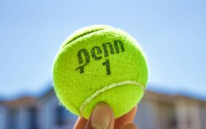 Loptica za tenis u šaci